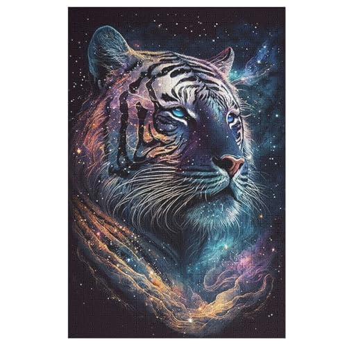 Puzzles Für Erwachsene Und Kinder, Tiger -Puzzle, 1000 Teile, Kreative Holzpuzzles, Puzzles Für Erwachsene, Geschenke （78×53cm） von AAPZY