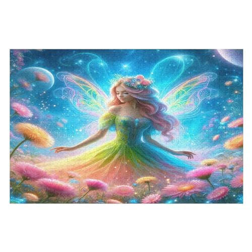Puzzles Für Erwachsene: schöne Elfe, 1000-teiliges Holzpuzzle Für Erwachsene Und Kinder Ab 12 Jahren. Tolles Geschenk Für Erwachsene （75×50cm） von AAPZY