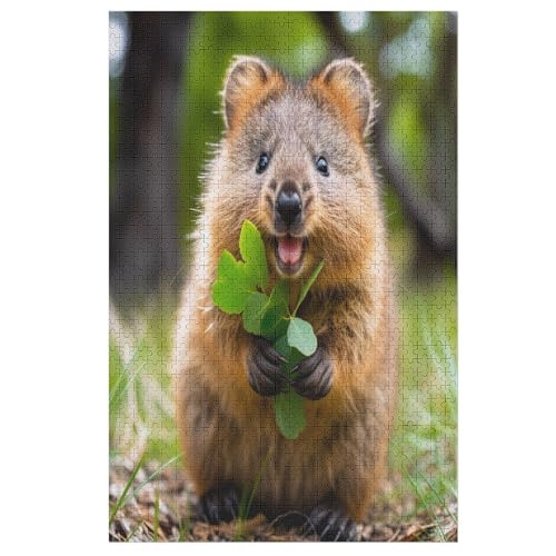 Quokka -Puzzle, 1000 Teile,Holzpuzzle Für Erwachsene Kinder, Lustiges Spielzeug, Denkspiel, Spielzeug, Bildungsspiel, Herausforderung, Pädagogisch, （78×53cm） von AAPZY