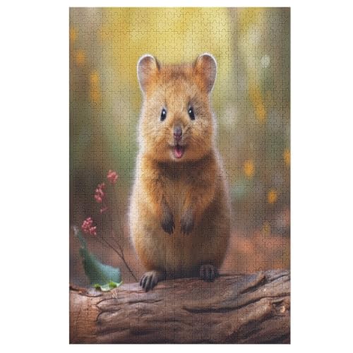 Quokka Puzzle 1000 Teile, Holzpuzzle Für Erwachsene, Impossible Puzzle, Geschicklichkeitsspiel Für Die Ganze Familie, Puzzle Farbenfrohes Legespiel Kinder Puzzles 78×53cm von AAPZY