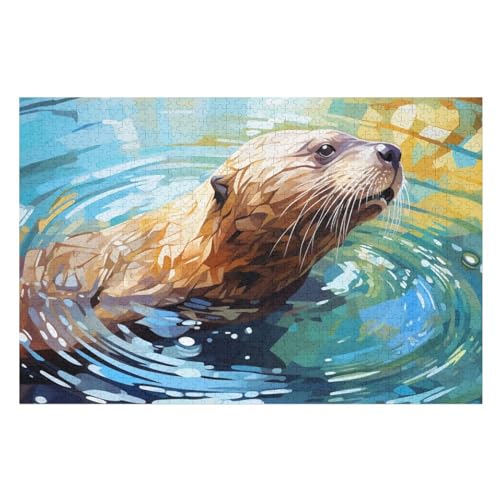 Robbe Puzzles 1000 Teile Erwachsener Kniffel Spaß Für Die Ganze Familie - 1000 Puzzleteilige Motive, Holzpuzzle Kinder Erwachsene, Impossible Puzzle Schwer （75×50cm） von AAPZY