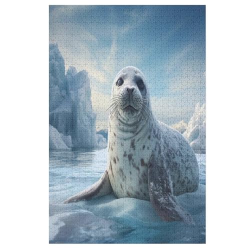 Robbe Puzzles 1000 Teile Für Jugendliche Kreatives Holzpuzzlespielzeug Familienspiel Schwierigkeitsgrad Herausforderungspuzzles （78×53cm） von AAPZY