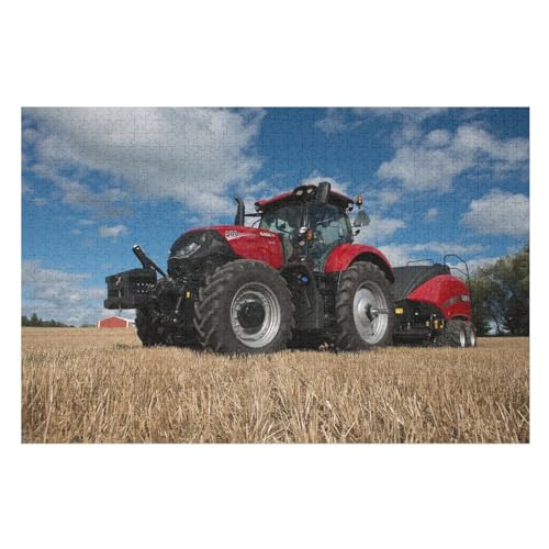 Traktor Holzpuzzle 1000 Teile Klassische Puzzles Erwachsene Kinder Puzzle DIY Kit Holzspielzeug Einzigartiges Geschenk Moderne Wohnkultur （75×50cm） von AAPZY