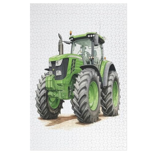 Traktor Puzzle Für Erwachsene 1000 Teile Premium 100% Recyceltes Brett Zum Lernen, Lernspielzeug, Familienspiele Kinder Holzpuzzle （78×53cm） von AAPZY