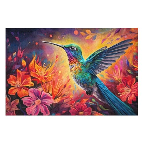 Vogel Holzpuzzle 1000 Teile Klassische Puzzles Erwachsene Kinder Puzzle DIY Kit Holzspielzeug Einzigartiges Geschenk Moderne Wohnkultur （75×50cm） von AAPZY