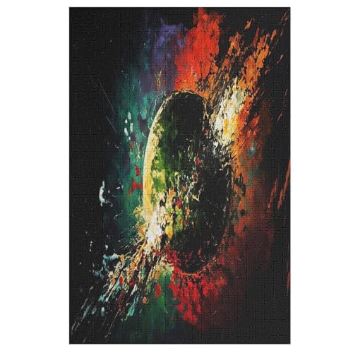 Weihnachten mit Hochlandrind Puzzles 1000 Teile Erwachsener Kniffel Spaß Für Die Ganze Familie - 1000 Puzzleteilige Motive, Holzpuzzle Kinder Erwachsene, Impossible Puzzle Schwer （78×53cm） von AAPZY