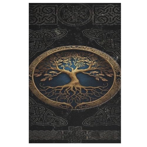 Wikingermythos (2) Holzpuzzle Erwachsene - 1000 Teiliges Jigsaw Knobelspiel - Puzzle Für Erwachsene & Kinder - Outdoor & Reisespielzeug - Geduldspiel （78×53cm） von AAPZY