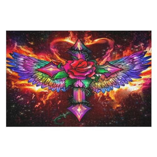 b10ae1ead489e7e1332946c3b5349a17 Holzpuzzle 1000 Teile Klassische Puzzles Erwachsene Kinder Puzzle DIY Kit Holzspielzeug Einzigartiges Geschenk Moderne Wohnkultur （75×50cm） von AAPZY