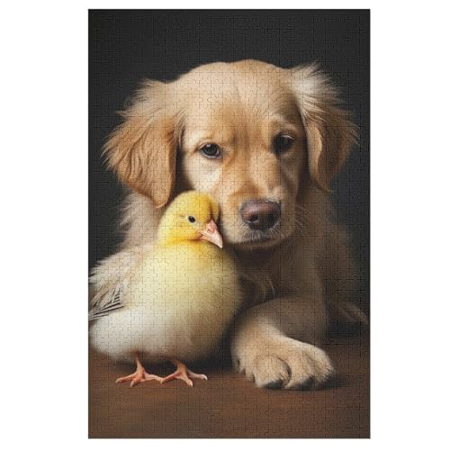 süßer Hund Puzzles 1000 Teile Erwachsener Kniffel Spaß Für Die Ganze Familie - 1000 Puzzleteilige Motive, Holzpuzzle Kinder Erwachsene, Impossible Puzzle Schwer （78×53cm） von AAPZY
