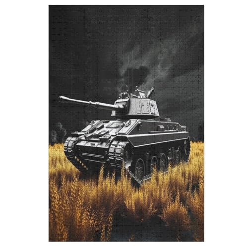 1000 Teile Puzzle Für Erwachsene, Panzer -Puzzles, Kinder HolzPuzzle, Kreatives Puzzle, Geschenk Für Freunde Und Familie 78×53cm von AASWDDS