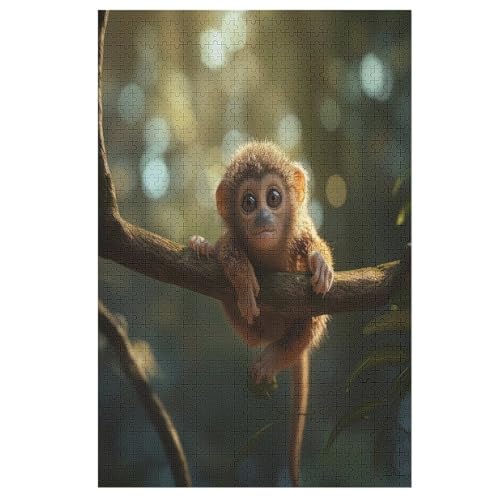 Animal AFFE Puzzle 1000 Teile, Holzpuzzle Herausforderndes Geschicklichkeitsspiel Für Die Ganze Familie, Kinder Erwachsenenpuzzle Ab 12 Jahren 78×53cm Animal AFFE Puzzle 1000 Teile, Holzpuzzle Herausforderndes Geschicklichkeitsspiel Für Die Ganze Familie, Kinder Erwachsenenpuzzle Ab 12 Jahren 78×53cm von AASWDDS