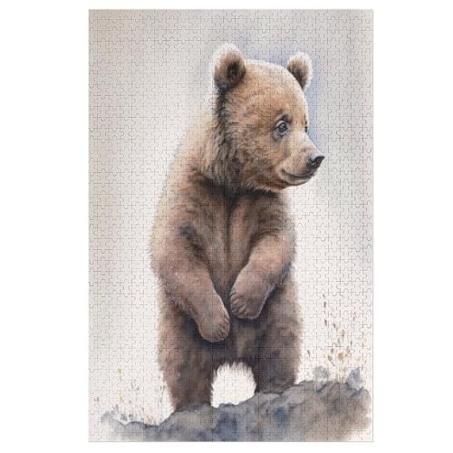 Bär Holzpuzzle 1000 Teile Klassische Puzzles Erwachsene Kinder Puzzle DIY Kit Holzspielzeug Einzigartiges Geschenk 78×53cm Bär Holzpuzzle 1000 Teile Klassische Puzzles Erwachsene Kinder Puzzle DIY Kit Holzspielzeug Einzigartiges Geschenk 78×53cm von AASWDDS