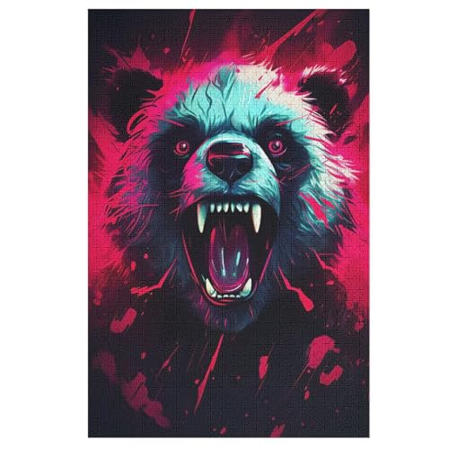 Bär Puzzle 1000 Teile, Holzpuzzle Herausforderndes Geschicklichkeitsspiel Für Die Ganze Familie, Kinder Erwachsenenpuzzle Ab 12 Jahren 78×53cm Bär Puzzle 1000 Teile, Holzpuzzle Herausforderndes Geschicklichkeitsspiel Für Die Ganze Familie, Kinder Erwachsenenpuzzle Ab 12 Jahren 78×53cm von AASWDDS