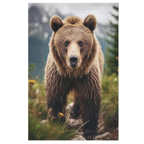 Bär Puzzle 1000 Teile, Holzpuzzle Herausforderndes Geschicklichkeitsspiel Für Die Ganze Familie, Kinder Erwachsenenpuzzle Ab 12 Jahren 78×53cm Bär Puzzle 1000 Teile, Holzpuzzle Herausforderndes Geschicklichkeitsspiel Für Die Ganze Familie, Kinder Erwachsenenpuzzle Ab 12 Jahren 78×53cm von AASWDDS