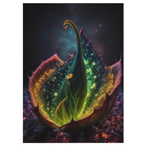 Blume Puzzles 300 Teile Erwachsener Kniffel Spaß Für Die Ganze Familie, Holzpuzzle Kinder Erwachsene, Impossible Puzzle Schwer 42×30cm von AASWDDS