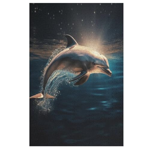 Delphins Holzpuzzle 1000 Teile Klassische Puzzles Erwachsene Kinder Puzzle DIY Kit Holzspielzeug Einzigartiges Geschenk 78×53cm Delphins Holzpuzzle 1000 Teile Klassische Puzzles Erwachsene Kinder Puzzle DIY Kit Holzspielzeug Einzigartiges Geschenk 78×53cm von AASWDDS