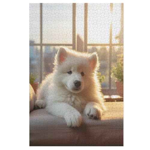 Dog Holzpuzzle 1000 Teile Klassische Puzzles Erwachsene Kinder Puzzle DIY Kit Holzspielzeug Einzigartiges Geschenk 78×53cm Dog Holzpuzzle 1000 Teile Klassische Puzzles Erwachsene Kinder Puzzle DIY Kit Holzspielzeug Einzigartiges Geschenk 78×53cm von AASWDDS