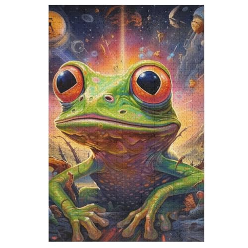 Frosch Holzpuzzle 1000 Teile Klassische Puzzles Erwachsene Kinder Puzzle DIY Kit Holzspielzeug Einzigartiges Geschenk 78×53cm Frosch Holzpuzzle 1000 Teile Klassische Puzzles Erwachsene Kinder Puzzle DIY Kit Holzspielzeug Einzigartiges Geschenk 78×53cm von AASWDDS