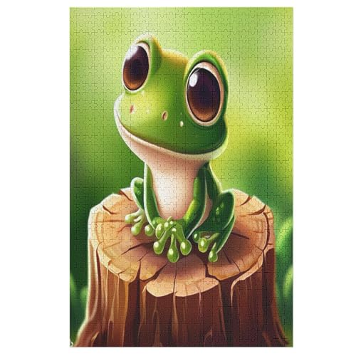 Frosch Holzpuzzle - 1000 Teiliges Jigsaw Knobelspiel - Puzzle Für Erwachsene & Kinder - Outdoor & Reisespielzeug 78×53cm Frosch Holzpuzzle - 1000 Teiliges Jigsaw Knobelspiel - Puzzle Für Erwachsene & Kinder - Outdoor & Reisespielzeug 78×53cm von AASWDDS