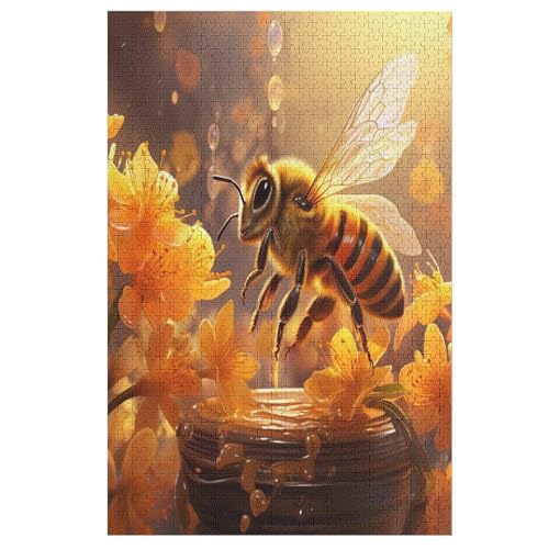 Holzpuzzle Biene Puzzle 1000 Teile Erwachsene Klassische Pädagogisches Spielzeug Kinder Lernspiel Herausforderndes Puzzles 78×53cm Holzpuzzle Biene Puzzle 1000 Teile Erwachsene Klassische Pädagogisches Spielzeug Kinder Lernspiel Herausforderndes Puzzles 78×53cm von AASWDDS