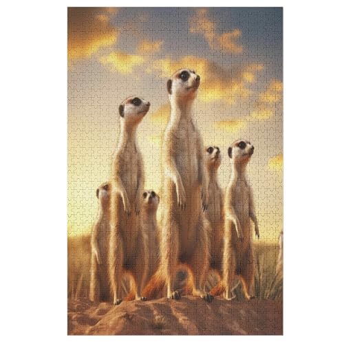 Holzpuzzle Erdmännchen Puzzle 1000 Teile Erwachsene Klassische Pädagogisches Spielzeug Kinder Lernspiel Herausforderndes Puzzles 78×53cm Holzpuzzle Erdmännchen Puzzle 1000 Teile Erwachsene Klassische Pädagogisches Spielzeug Kinder Lernspiel Herausforderndes Puzzles 78×53cm von AASWDDS