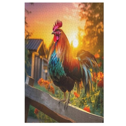Holzpuzzle Hahn Puzzle 1000 Teile Erwachsene Klassische Pädagogisches Spielzeug Kinder Lernspiel Herausforderndes Puzzles 78×53cm Holzpuzzle Hahn Puzzle 1000 Teile Erwachsene Klassische Pädagogisches Spielzeug Kinder Lernspiel Herausforderndes Puzzles 78×53cm von AASWDDS