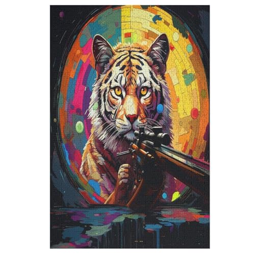 Holzpuzzle Tiger Puzzle 1000 Teile Erwachsene Klassische Pädagogisches Spielzeug Kinder Lernspiel Herausforderndes Puzzles 78×53cm Holzpuzzle Tiger Puzzle 1000 Teile Erwachsene Klassische Pädagogisches Spielzeug Kinder Lernspiel Herausforderndes Puzzles 78×53cm von AASWDDS