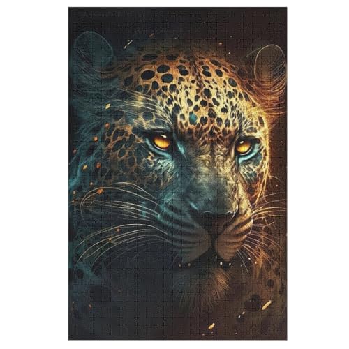 Holzpuzzles 1000 Teile Leopard -Puzzle Für Jungen Und Mädchen, Schwierigkeitsgrad, Lernspiele, Familienspielzeug 78×53cm Holzpuzzles 1000 Teile Leopard -Puzzle Für Jungen Und Mädchen, Schwierigkeitsgrad, Lernspiele, Familienspielzeug 78×53cm von AASWDDS