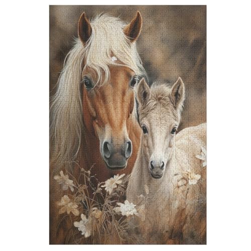 Horse Puzzle 1000 Teile, Holzpuzzle Herausforderndes Geschicklichkeitsspiel Für Die Ganze Familie, Kinder Erwachsenenpuzzle Ab 12 Jahren 78×53cm Horse Puzzle 1000 Teile, Holzpuzzle Herausforderndes Geschicklichkeitsspiel Für Die Ganze Familie, Kinder Erwachsenenpuzzle Ab 12 Jahren 78×53cm von AASWDDS