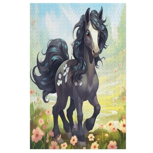 Horse Puzzle 1000 Teile, Holzpuzzle Herausforderndes Geschicklichkeitsspiel Für Die Ganze Familie, Kinder Erwachsenenpuzzle Ab 12 Jahren 78×53cm Horse Puzzle 1000 Teile, Holzpuzzle Herausforderndes Geschicklichkeitsspiel Für Die Ganze Familie, Kinder Erwachsenenpuzzle Ab 12 Jahren 78×53cm von AASWDDS
