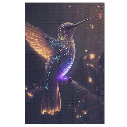 HummingVogel Puzzle 1000 Teile, Holzpuzzle Herausforderndes Geschicklichkeitsspiel Für Die Ganze Familie, Kinder Erwachsenenpuzzle Ab 12 Jahren 78×53cm HummingVogel Puzzle 1000 Teile, Holzpuzzle Herausforderndes Geschicklichkeitsspiel Für Die Ganze Familie, Kinder Erwachsenenpuzzle Ab 12 Jahren 78×53cm von AASWDDS