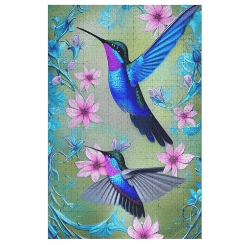 HummingVogel Puzzle 1000 Teile, Holzpuzzle Herausforderndes Geschicklichkeitsspiel Für Die Ganze Familie, Kinder Erwachsenenpuzzle Ab 12 Jahren 78×53cm HummingVogel Puzzle 1000 Teile, Holzpuzzle Herausforderndes Geschicklichkeitsspiel Für Die Ganze Familie, Kinder Erwachsenenpuzzle Ab 12 Jahren 78×53cm von AASWDDS