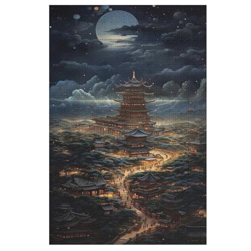 Japan Style 1000 Teile Premium-Puzzles Für Erwachsene Kinder- Holzpuzzles Spaß Und Lernspiele - Perfekte Puzzle-Geschenke 78×53cm von AASWDDS