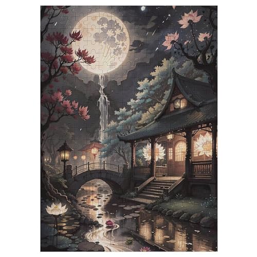 Japan Style 300 Teile Puzzles Für Erwachsene,Holzpuzzle - Verringerter Druck Schwieriges Unmögliche Puzzle Für 12+ Kinder 42×30cm von AASWDDS