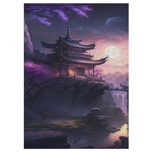 Japan Style Holzpuzzle 300 Teile, Knobelspiele Für Erwachsene, Teenager, Puzzles Unmögliche - Kinder Puzzle Zimmer Deko 42×30cm von AASWDDS