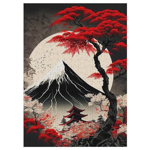 Japan Style Puzzles 1000 Teile Erwachsener Kniffel Spaß Für Die Ganze Familie, Holzpuzzle Kinder Erwachsene, Impossible Puzzle Schwer 42×30cm von AASWDDS