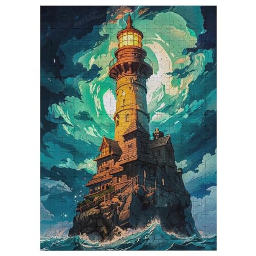 Japanese Style 300 Teile Puzzles Für Erwachsene Holzpuzzle Familienpuzzlespiel Stressabbau-Puzzle Für Kinder Ab 12 Jahren 42×30cm von AASWDDS