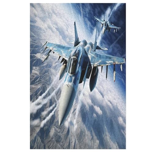 Kämpferin Holzpuzzle 1000 Teile Klassische Puzzles Erwachsene Kinder Puzzle DIY Kit Holzspielzeug Einzigartiges Geschenk 78×53cm von AASWDDS