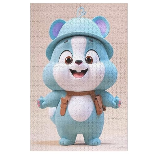 Kaninchen Holzpuzzle 1000 Teile Klassische Puzzles Erwachsene Kinder Puzzle DIY Kit Holzspielzeug Einzigartiges Geschenk 78×53cm von AASWDDS