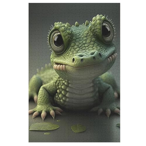 Krokodil Puzzle 1000 Teile, Holzpuzzle Herausforderndes Geschicklichkeitsspiel Für Die Ganze Familie, Kinder Erwachsenenpuzzle Ab 12 Jahren 78×53cm Krokodil Puzzle 1000 Teile, Holzpuzzle Herausforderndes Geschicklichkeitsspiel Für Die Ganze Familie, Kinder Erwachsenenpuzzle Ab 12 Jahren 78×53cm von AASWDDS
