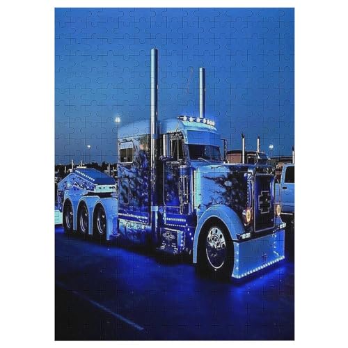 LKW 300 Teile Premium-Puzzles Für Erwachsene Kinder- Holzpuzzles Spaß Und Lernspiele - Perfekte Puzzle-Geschenke 42×30cm von AASWDDS