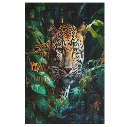 Leopard Holzpuzzle 1000 Teile Klassische Puzzles Erwachsene Kinder Puzzle DIY Kit Holzspielzeug Einzigartiges Geschenk 78×53cm Leopard Holzpuzzle 1000 Teile Klassische Puzzles Erwachsene Kinder Puzzle DIY Kit Holzspielzeug Einzigartiges Geschenk 78×53cm von AASWDDS