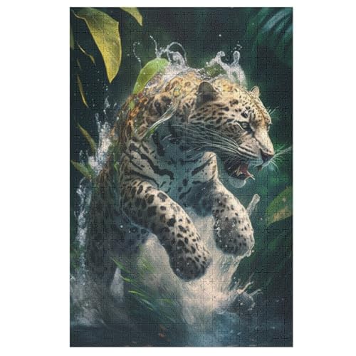 Leopard Puzzle 1000 Teile, Holzpuzzle Herausforderndes Geschicklichkeitsspiel Für Die Ganze Familie, Kinder Erwachsenenpuzzle Ab 12 Jahren 78×53cm Leopard Puzzle 1000 Teile, Holzpuzzle Herausforderndes Geschicklichkeitsspiel Für Die Ganze Familie, Kinder Erwachsenenpuzzle Ab 12 Jahren 78×53cm von AASWDDS