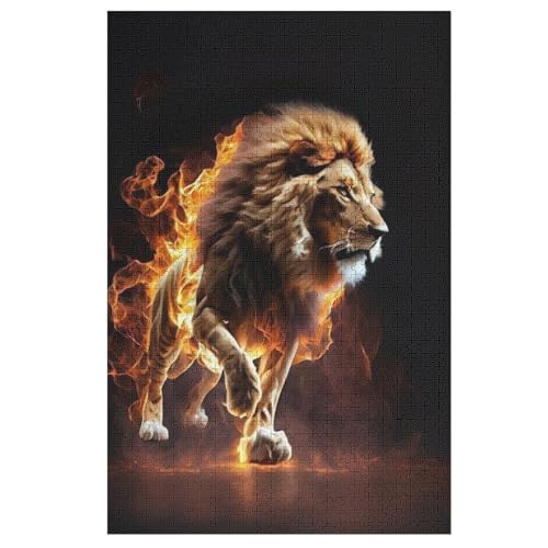 Löwe Holzpuzzle 1000 Teile Klassische Puzzles Erwachsene Kinder Puzzle DIY Kit Holzspielzeug Einzigartiges Geschenk 78×53cm Löwe Holzpuzzle 1000 Teile Klassische Puzzles Erwachsene Kinder Puzzle DIY Kit Holzspielzeug Einzigartiges Geschenk 78×53cm von AASWDDS