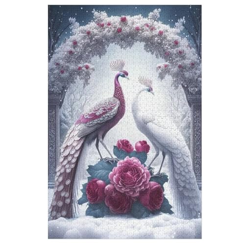 Pfau -Puzzle, 1000 Teile,Holzpuzzle Für Erwachsene Kinder, Lustiges Spielzeug, Denkspiel, Bildungsspiel, 78×53cm Pfau -Puzzle, 1000 Teile,Holzpuzzle Für Erwachsene Kinder, Lustiges Spielzeug, Denkspiel, Bildungsspiel, 78×53cm von AASWDDS