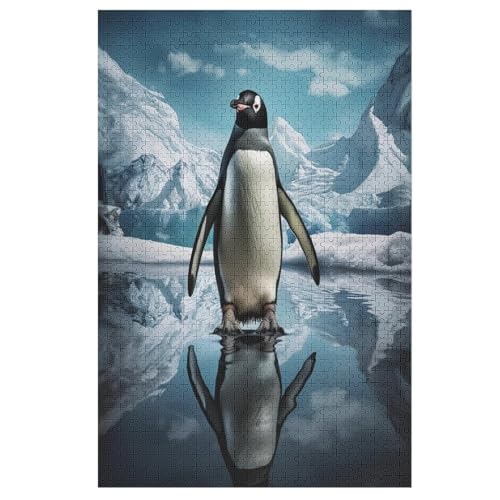 Pinguin Holzpuzzle - Puzzle Für Erwachsene, 1000-teilige Puzzles Für Teenager Und Kinder, Herausfordernde Spiele 78×53cm Pinguin Holzpuzzle - Puzzle Für Erwachsene, 1000-teilige Puzzles Für Teenager Und Kinder, Herausfordernde Spiele 78×53cm von AASWDDS
