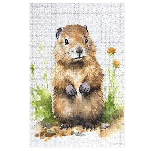 Puzzle 1000 Teile Biber Holzpuzzle Für Erwachsene Lernspiel Herausforderungsspielzeug The Puzzles Für Erwachsene Kinder 78×53cm von AASWDDS