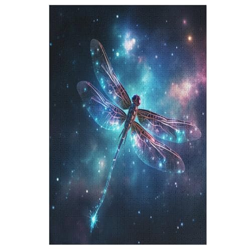 Puzzle Drachefly, 1000 Puzzleteile Für Kinder, Holzpuzzles, Geeignet Für Erwachsene Lernspiel, 78×53cm von AASWDDS