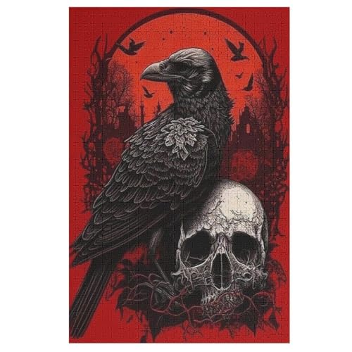 Puzzle Krähe, 1000 Puzzleteile Für Kinder, Holzpuzzles, Geeignet Für Erwachsene Lernspiel, 78×53cm Puzzle Krähe, 1000 Puzzleteile Für Kinder, Holzpuzzles, Geeignet Für Erwachsene Lernspiel, 78×53cm von AASWDDS