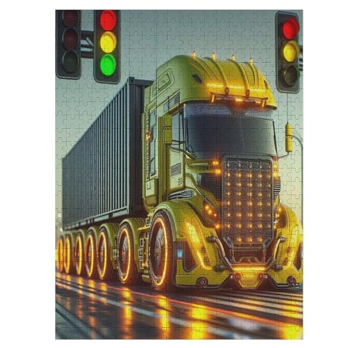 Puzzle LKW, 1000 Puzzleteile Für Kinder, Holzpuzzles, Geeignet Für Erwachsene Lernspiel, 55×41cm Puzzle LKW, 1000 Puzzleteile Für Kinder, Holzpuzzles, Geeignet Für Erwachsene Lernspiel, 55×41cm von AASWDDS